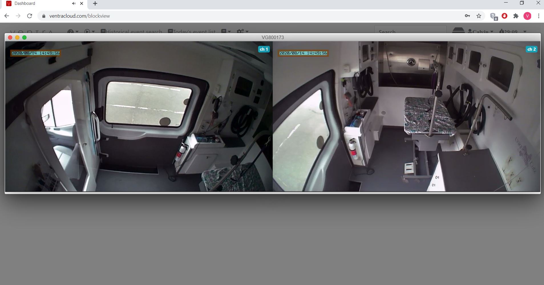 Remote Viewing of service van