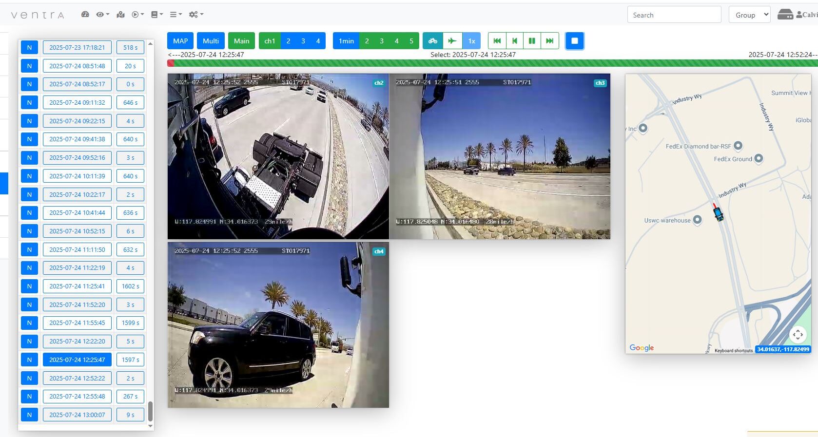 multi-camera fleet video