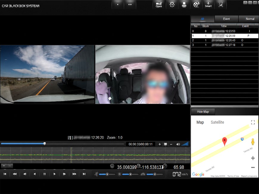 VDR-600 Freeway dual camera